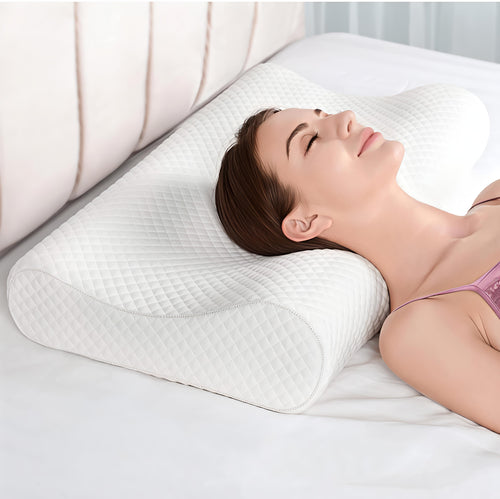 Memory Foam Solid Orthopaedic  Pillow White