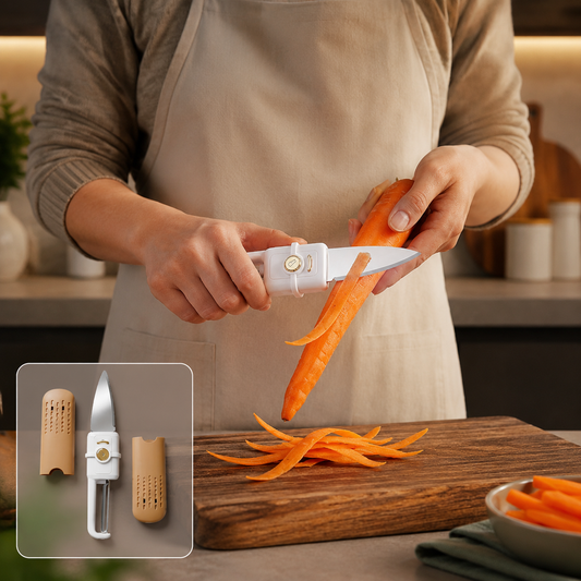 Multifunctional Peeler – 2-in-1 Knife & Sawtooth for Kitchen | ChefAura