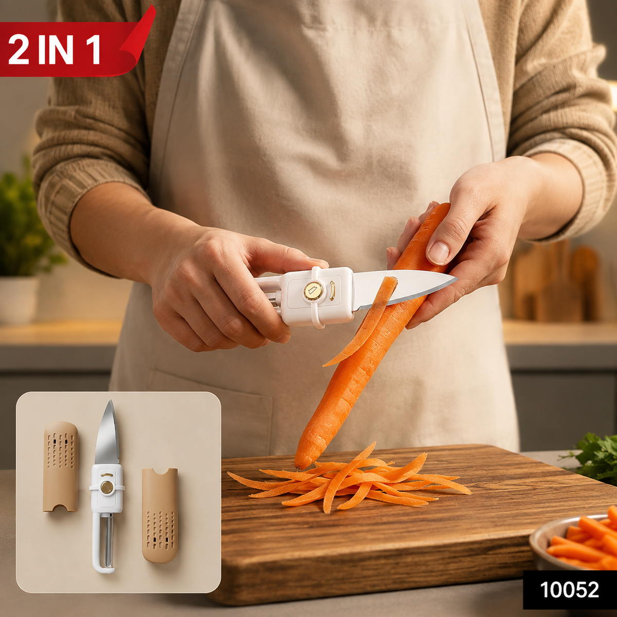 Multifunctional Peeler – 2-in-1 Knife & Sawtooth for Kitchen | ChefAura