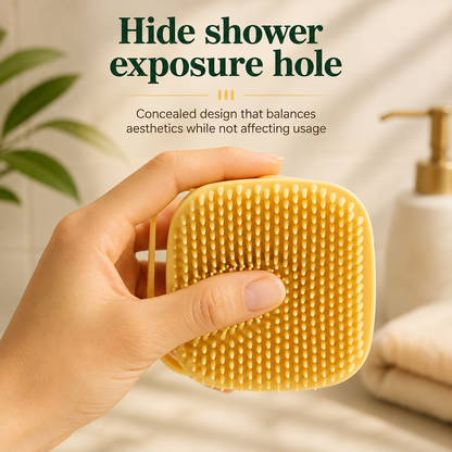 Silicone Bath Brush – Massage & Shampoo Dispenser for Shower