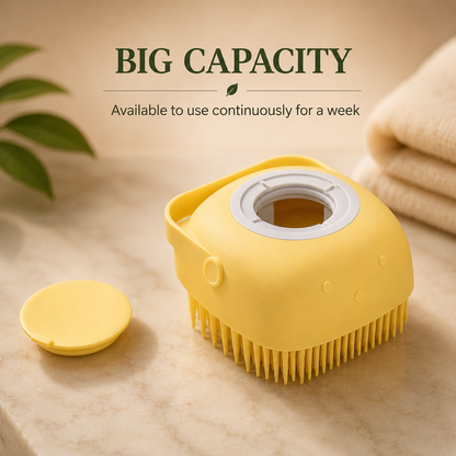 Silicone Bath Brush – Massage & Shampoo Dispenser for Shower
