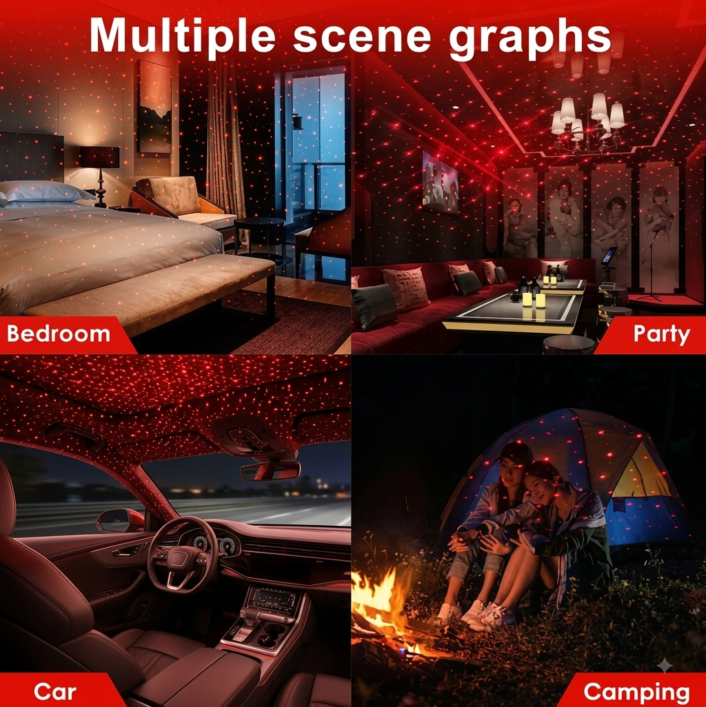 USB Star Projector – Car Light
