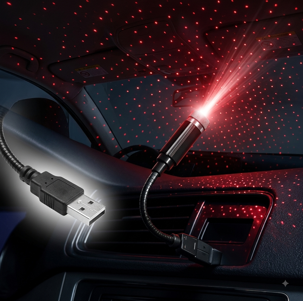 USB Star Projector – Car Light