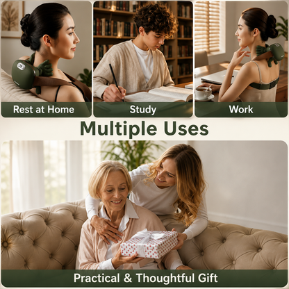 Neck & Shoulder Massager – Rechargeable Kneading with Heat Therapy