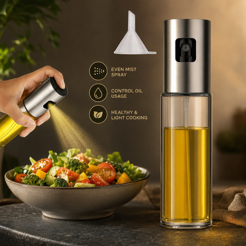 Oil Sprayer Dispenser – 100ml Glass Bottle for Cooking
