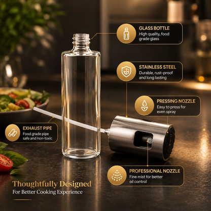 Oil Sprayer Dispenser – 100ml Glass Bottle for Cooking