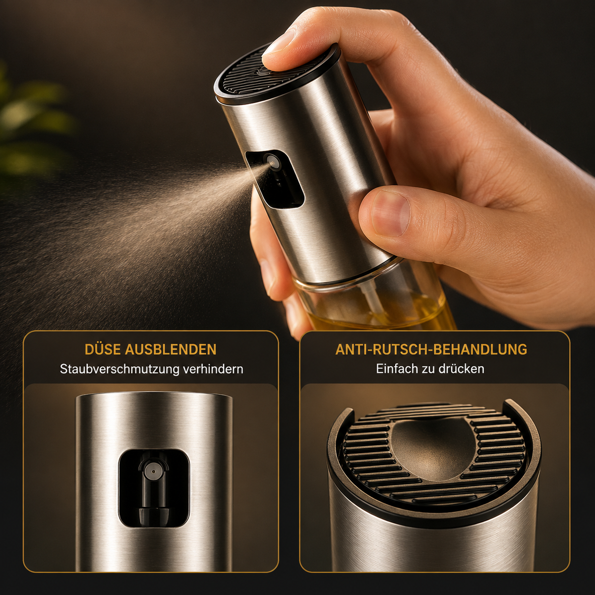 Oil Sprayer Dispenser – 100ml Glass Bottle for Cooking