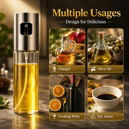 Oil Sprayer Dispenser – 100ml Glass Bottle for Cooking