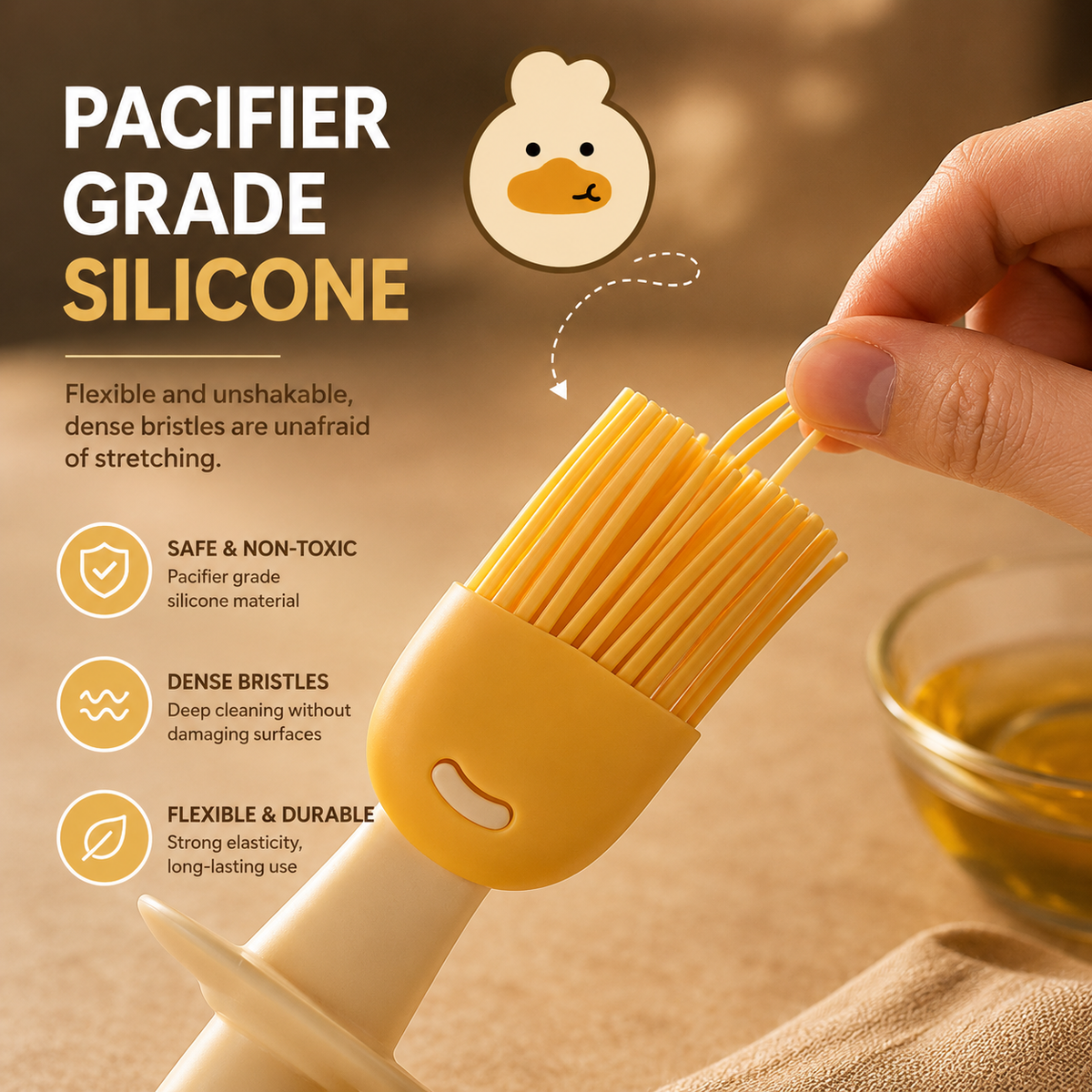 Oil Dispenser Bottle – 2-in-1 with Silicone Brush