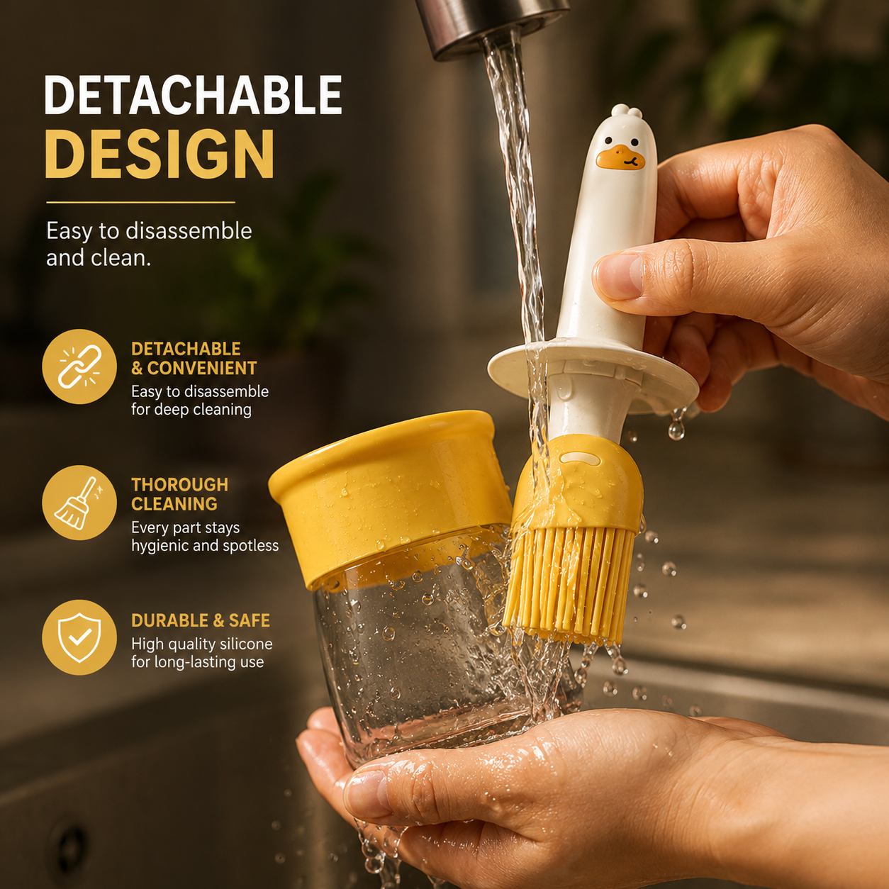 Oil Dispenser Bottle – 2-in-1 with Silicone Brush