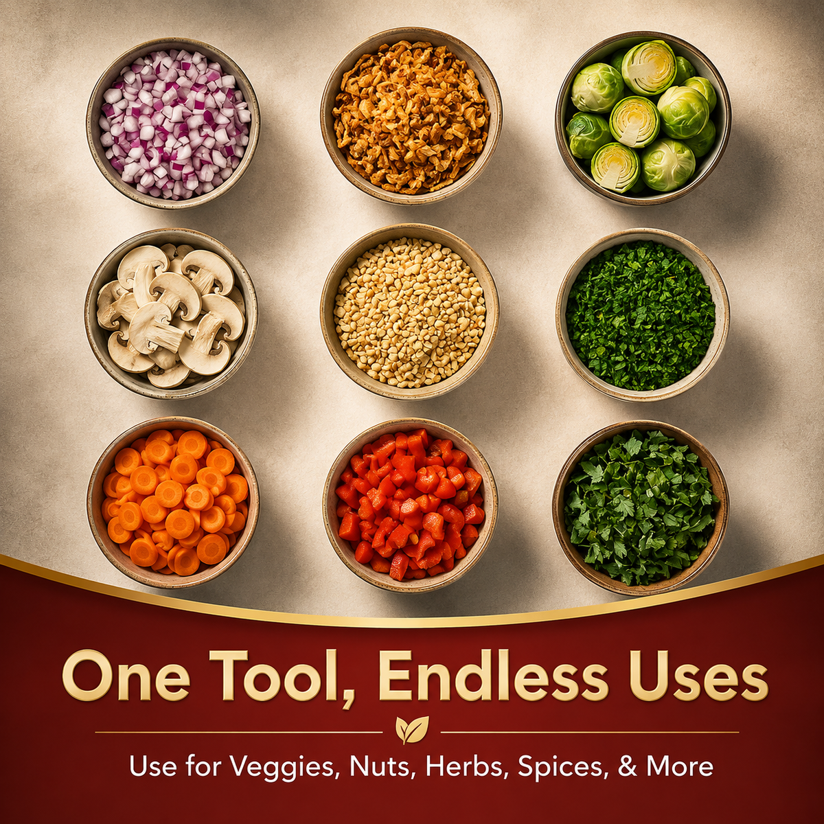 Vegetable & Fruit Chopper – Manual Slap Chop for Quick Prep
