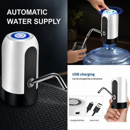 Automatic Water Pump – USB Rechargeable for 20L Bottles | Tidy Table