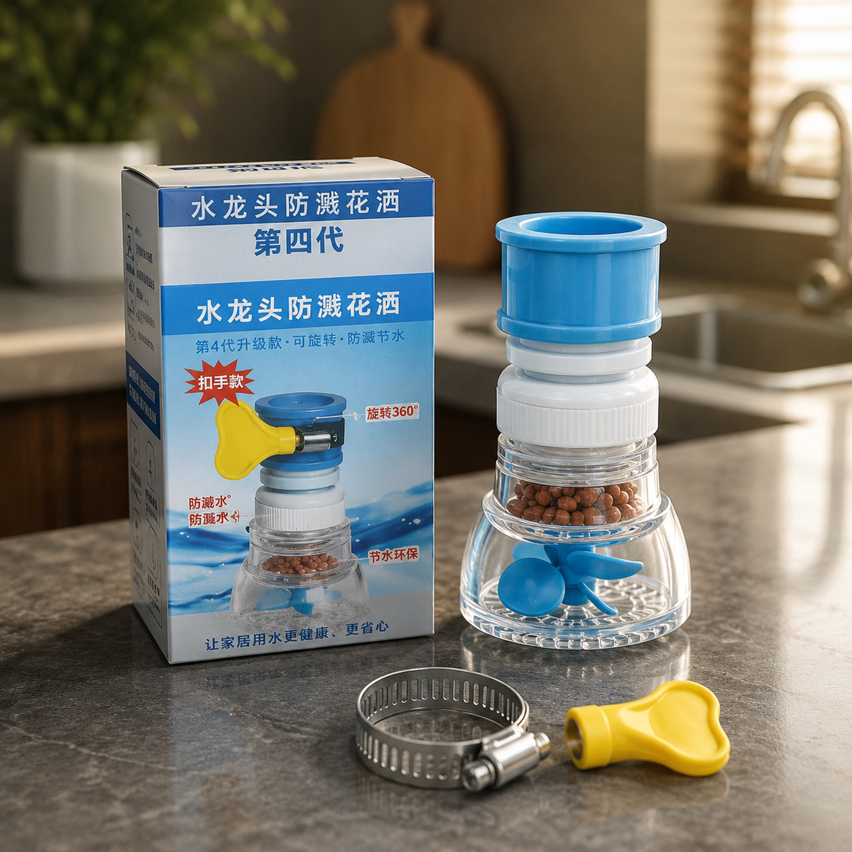 Water Saving Faucet – 360° Rotating Sprayer