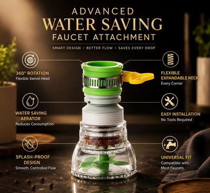 Water Saving Faucet – 360° Rotating Sprayer