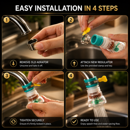 Water Saving Faucet – 360° Rotating Sprayer