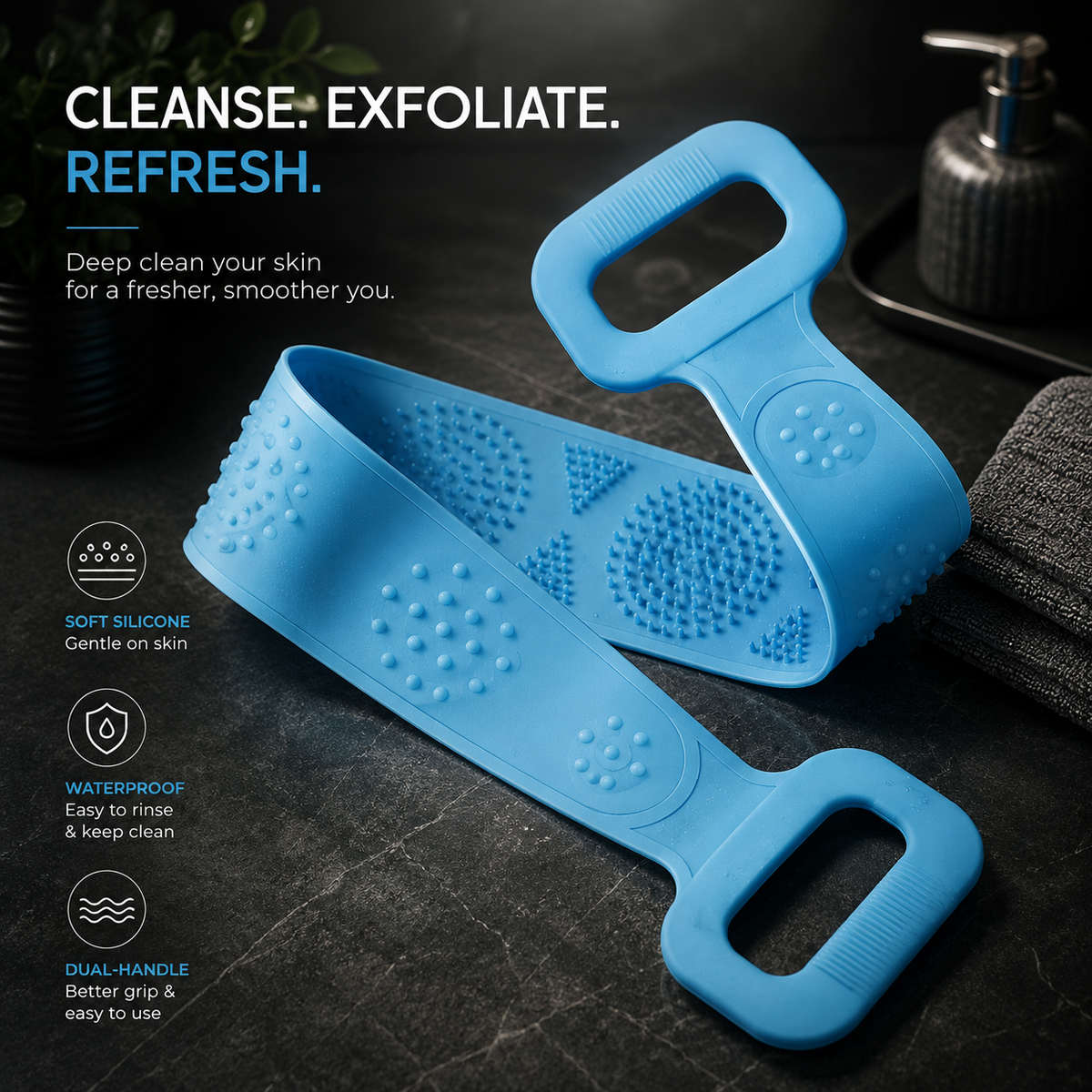 Silicone Back Scrubber Belt