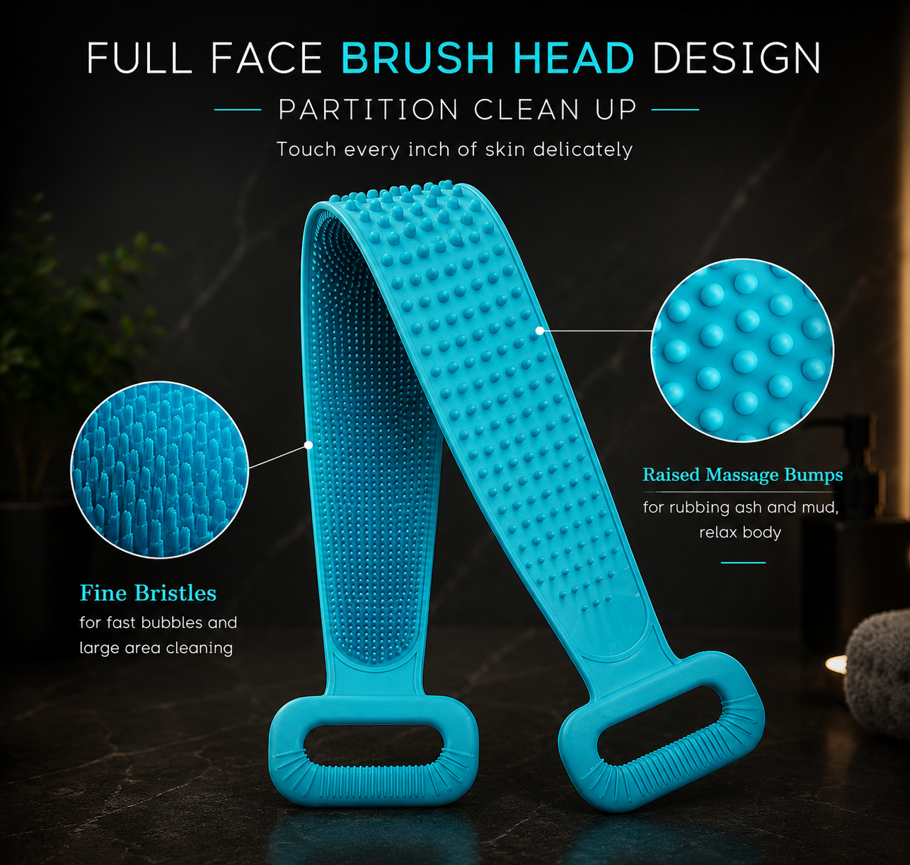 Silicone Back Scrubber Belt