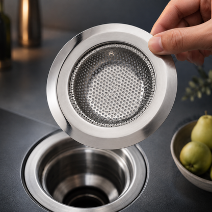 Stainless Steel Sink Strainer – Durable Anti-Clog | Indo Glow